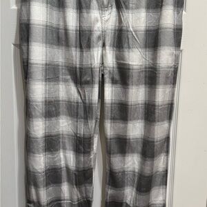 Weatherproof Men's Black and White Plaid Pajama Pants
